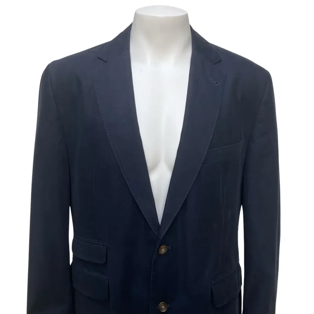 Kroon Sting Wash Blazer Jacket Sport Coat 42R Black 2 Button Single Breasted - Picture 2 of 16